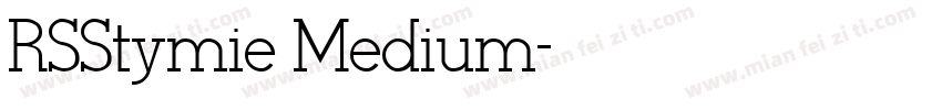 RSStymie Medium字体转换